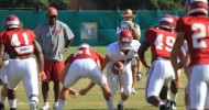 Football Starts Week with Two Practices