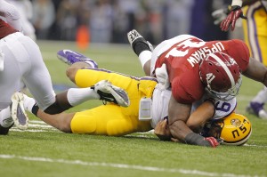 2012bcsncg-upshaw Upshaw crushes Jefferson / Photo by Todd Kirkland/Icon SMI