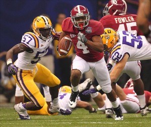 Marquis Maze vs LSU in BCS National Championship © Marvin Gentry | USPresswire.com | 9 Jan 2012