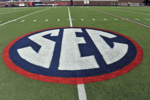 SEC logo. Credit: Justin Ford-USA TODAY Sports